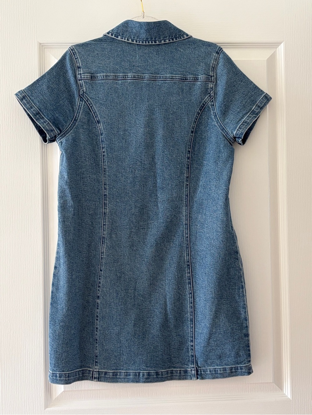 Show Me Your MuMu Denim Zip-Preston Mini Dress in Blue - Picture 8 of 10